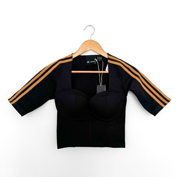 NWT Ivy Park Circular Knit Crop Top - Picture 3 of 6